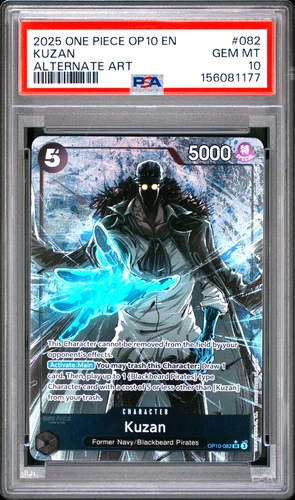 KUZAN PSA 10 ALTERNATE ART OP10 ROYAL BLOOD 2025 ONE PIECE #082 OP10-082