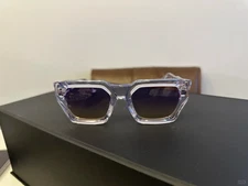 Chrome Hearts Fashion Women's Ice-Transparent Purple Sunglasses 53-20-149
