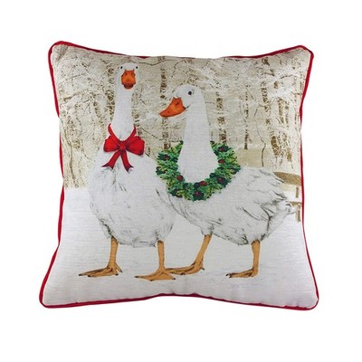 Evans Lichfield - Gänse - Kissenhülle, weihnachtliches Design (RV2017)
