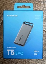 Samsung T5 EVO 2TB USB-C Portable External SSD - Black (MU-PH2T0S/AM)