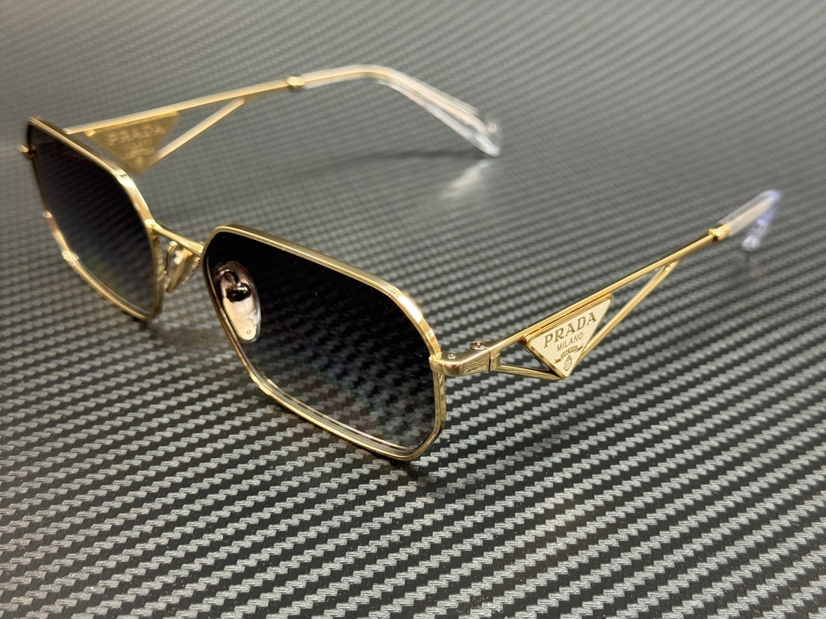 PRADA PR A51S ZVN30C Pale Gold Grey Gradient Women's 58 mm
