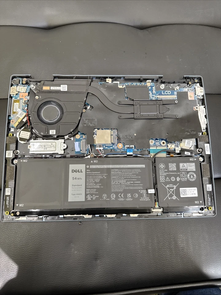 Placa madre Dell Inspiron 14 7530 (muerta), teclado, batería, ventilador, cables, etc. Foto 3 de 4