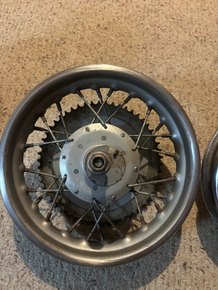 "Minibike Rupp 10"" llanta delantera y trasera con ejes de buje y espaciadores" Foto 3 de 4