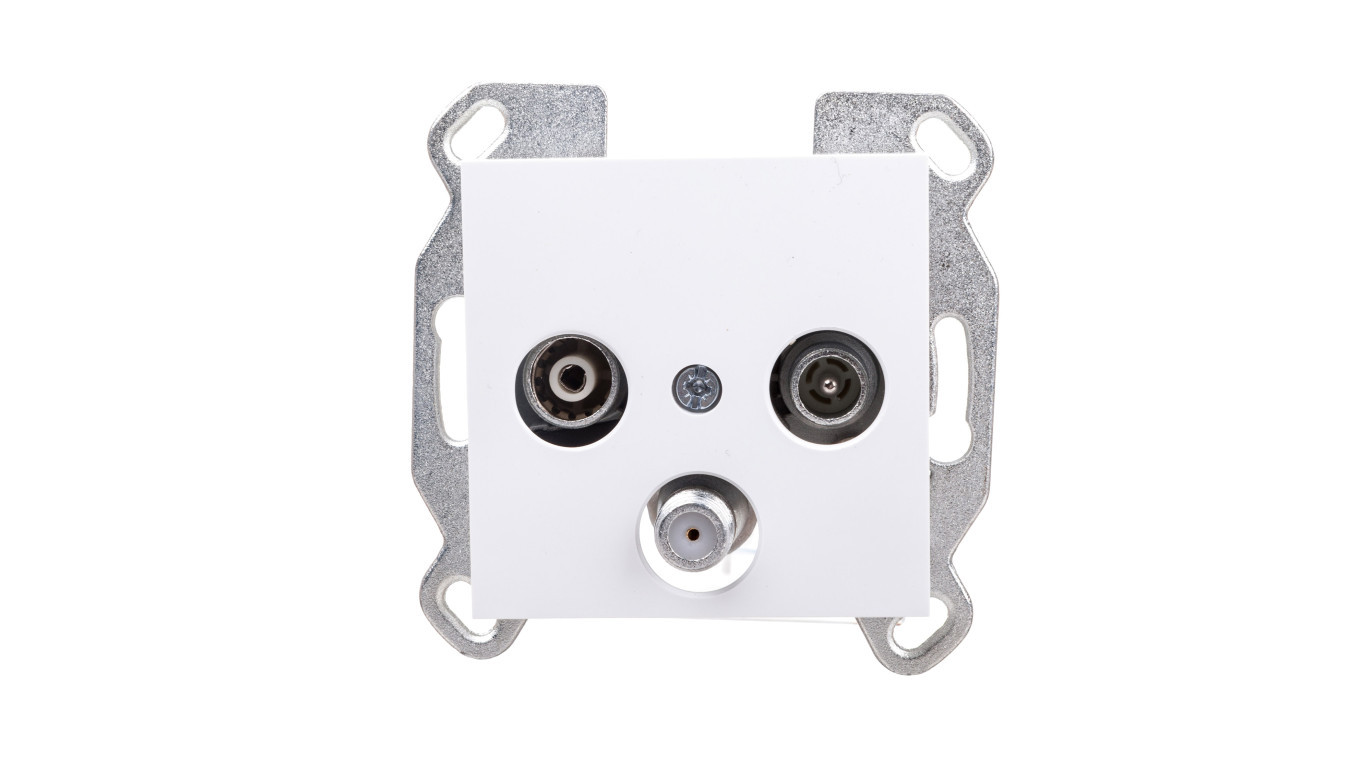LUMINA2 RTV-SAT antenna socket, standard white, WL3110