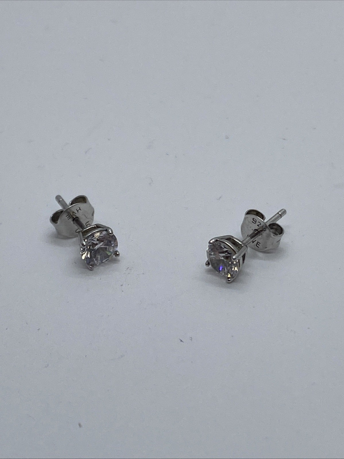 Sterling Silver 925 Solid Round Brilliant Cut Cub… - image 1