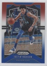 2019-20 Panini Prizm Red White & Blue Prizm Justin Jackson #80 1md