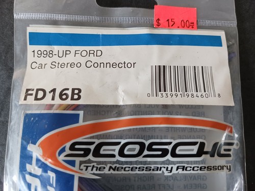 Scosche FD16B Wire Harness To Connect Aftermarket Receiver 1998 - Up Ford FD 16B - Picture 3 of 5
