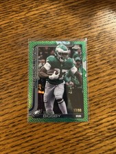 2025 Topps Chrome Football Tank Bigsby Green Football Leather /99 Color Match