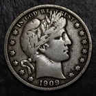 1909 S  Barber Quarter Fine VF  Lot 2393