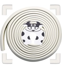 Baby Proofing Edge and Corner Guards 16.40ft Edge  4 Pre-Taped Corners White
