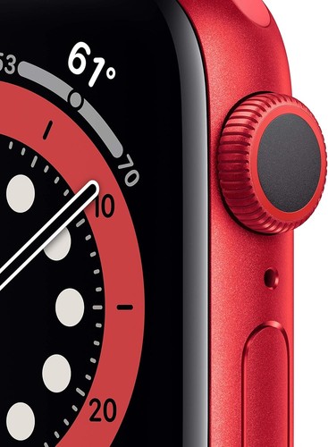 Apple Watch Series 7 45 mm GPS/LTE boîtier rouge bracelet rouge MKJC3LL/A - Photo 5 sur 5