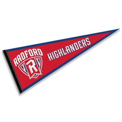 Radford University Highlanders 12 in X 30 in Shield College Pennant