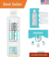 Water-Based Lube 8 Fl Oz – Toy-Safe for Men, Women & Couples, Easy Clean-Up