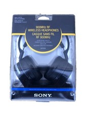 NEW Sony MDR-RF970RK Headband RF Wireless Stereo Headphones  Transmitter Black