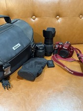 Nikon D3200 Dual Kit 18-55mm 55-200mm Lenses Bag Battery Charger