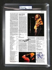 Robert Plant Cyndi Lauper Signed Autograph Pa...