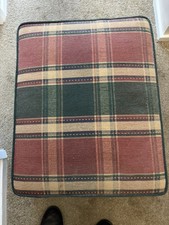 Plaid Foot Stool