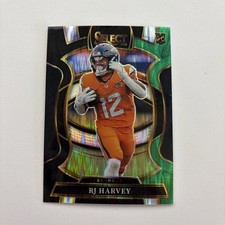 2025 panini select - Concourse RJ Harvey Black & Green Prizm Shock RC