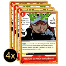 4x I Have a Plan to Take Down One of the Four Emperors! - OP14 Playset #OP14-019
