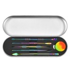 6-Piece Set of Colorful Stainless Steel Spoons – Pipe Cleaning Tools — photo 1