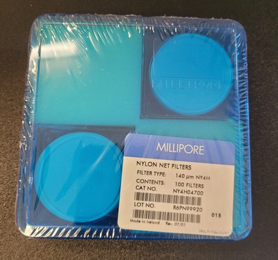 Millipore NY4H04700 Nylon Net Filters 140µm 25mm   100 Filters   NEW SEALED  ...