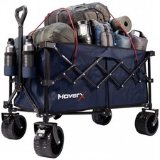 MoverX 200L/150kg Folding Camping Trolley - Blue