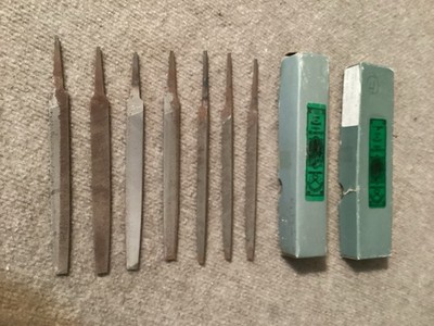 4 Nicholson Flat Bastard And 3 Nicholson Taper Files New Old Stock 6 Inch