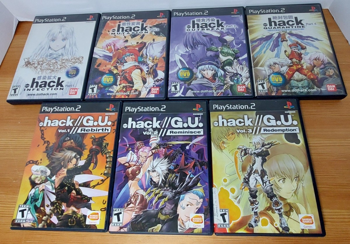 Dot Hack & G.U. Full Series PS2 All 7 Games CIB READ