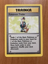 77/102 Pokemon Trader Normal Rare - Pokémon Card Base Set Vintage LP SHIPS FAST on eBay