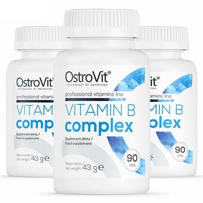 OSTROVIT VITAMIN B COMPLEX - 90-270 Tabs - Energy Production Improves Metabolism