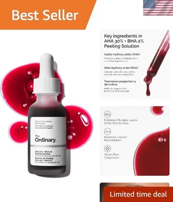 Deep Exfoliation with AHA 30% + BHA 2% Peeling Solution, 30mL Brightening Serum