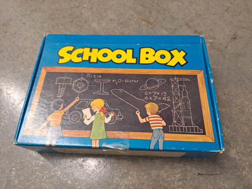 Vintage 1980s Nabisco Cream of Wheat School Box with U.S. timezone map inside