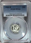1941-D Mercury Dime PCGS MS66