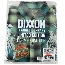 DIXXON Flannel "Four Corners 2025" Men's LARGE Rally Durango Plaid Button Shirt