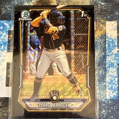 2026 Bowman Chrome Pedro Ibarguen Brewers 1st Bowman Black Geometric /10