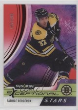 2021 Upper Deck Synergy Exceptional Stars Red /499 Patrice Bergeron #ES-PB 07g7