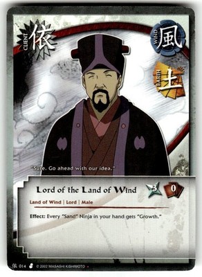Naruto CCG - #014 - Lord Of The Land Of Wind - Starter Deck Uncommon