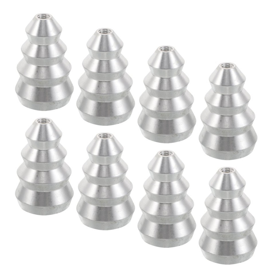 Stabilizer Insert Reusable Aluminum Candle Jar Stabilizers 8Pcs Silver Candle Holder ...