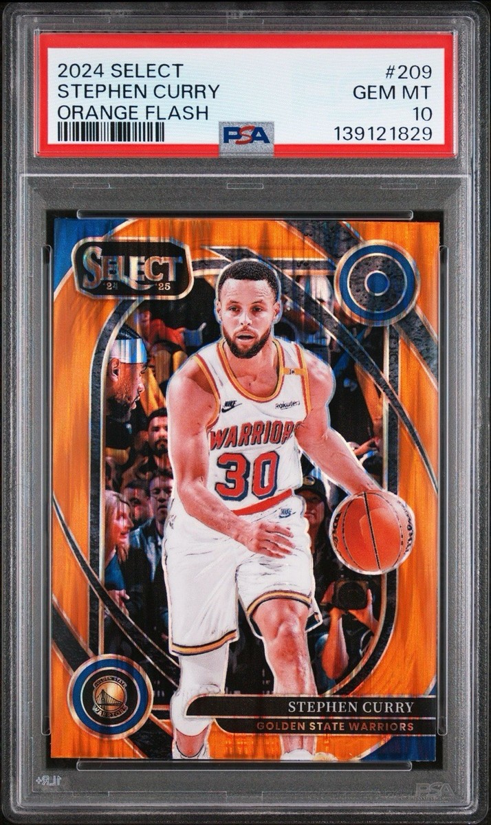 PSA 10 ? 2024-25 Panini Select Courtside Stephen Curry Orange 