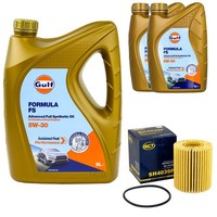 MotoröL Set Gulf Formula FS 5W-30 7 Liter + ÖLfilter FüR Lexus GS