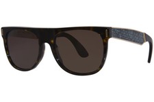 RetroSuperFuture Flat-Top-Sinner 200 SU14 Sunglasses Tortoise/Brown Lenses 55mm