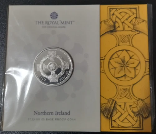 2023  Four Nations Northern Ireland £5 Base Proof Coin pack Limited Edition