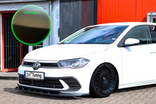 Spoilerschwert Frontspoiler Splitter aus ABS für VW Polo 6 2G AW FL OEM Optik