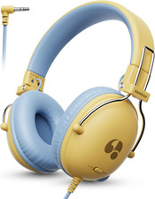 Kids Headphones, 74/85Db Volume Limiter, 3.5Mm Jack Yellow HK05