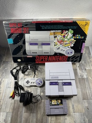 Super Nintendo ALL STARS EDITION Console With BOX  + Styrofoam + Poster Tested