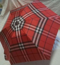 Burberrys Plaid Folding Umbrella Beige Red Black From Japan