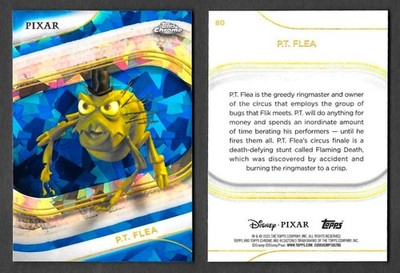 Topps Chrome Disney Sapphire 2025 #80 P.T. Floh A Bug's Life Karte