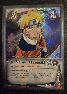 Naruto Uzumaki 274 LP Diamond Holo Foil 1st Edition Naruto CCG