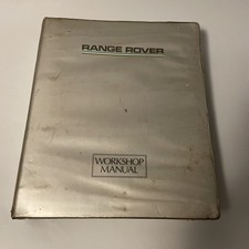 Range Rover 1987 Workshop Manual Repair SRR652USWM Official Factory Manual 3ring