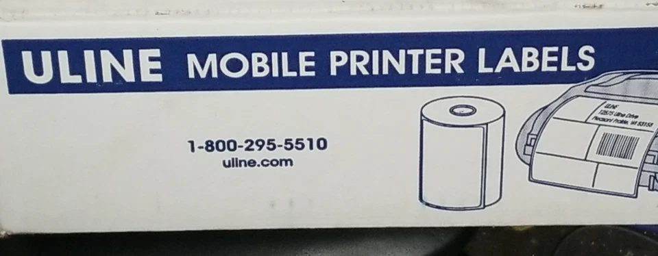 10 Rolls UlineMobile Printer Labels 4"X2" For Zebra S-13027W Partial Case - Image 3 of 3